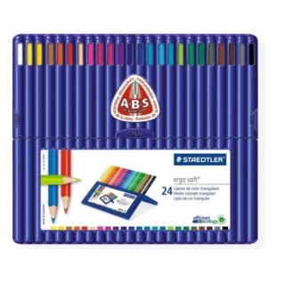 LÁPIS DE COR STAEDTLER ERGOSOFT 24 CORES
